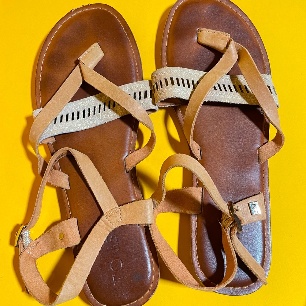 TOMS Leather Sandals